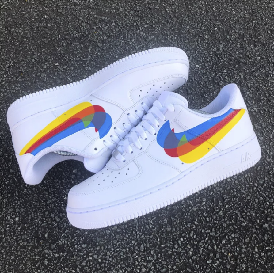 nike af1 swoosh overlap