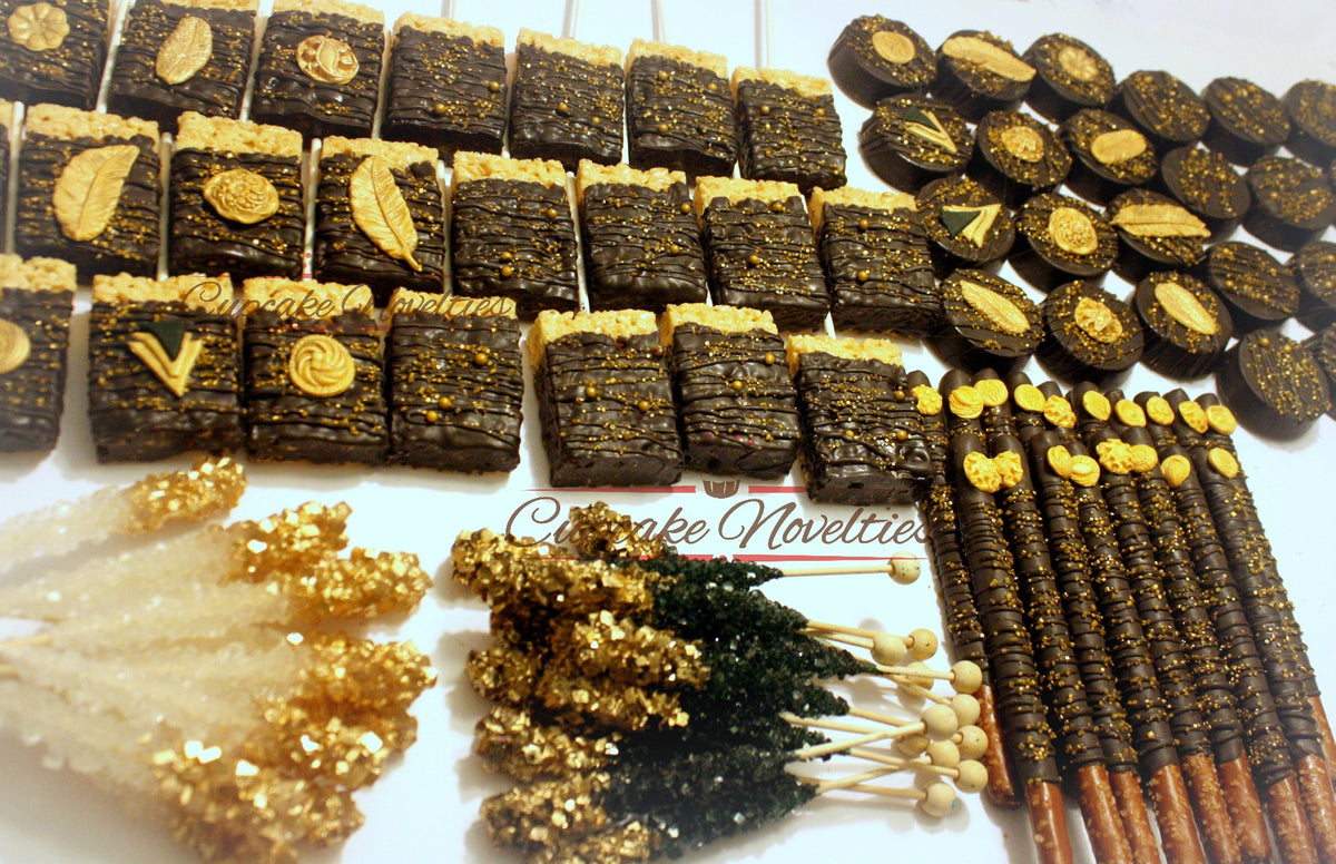 Art Deco Cookies Black Gold Cookies Great Gatsby Cookies Great