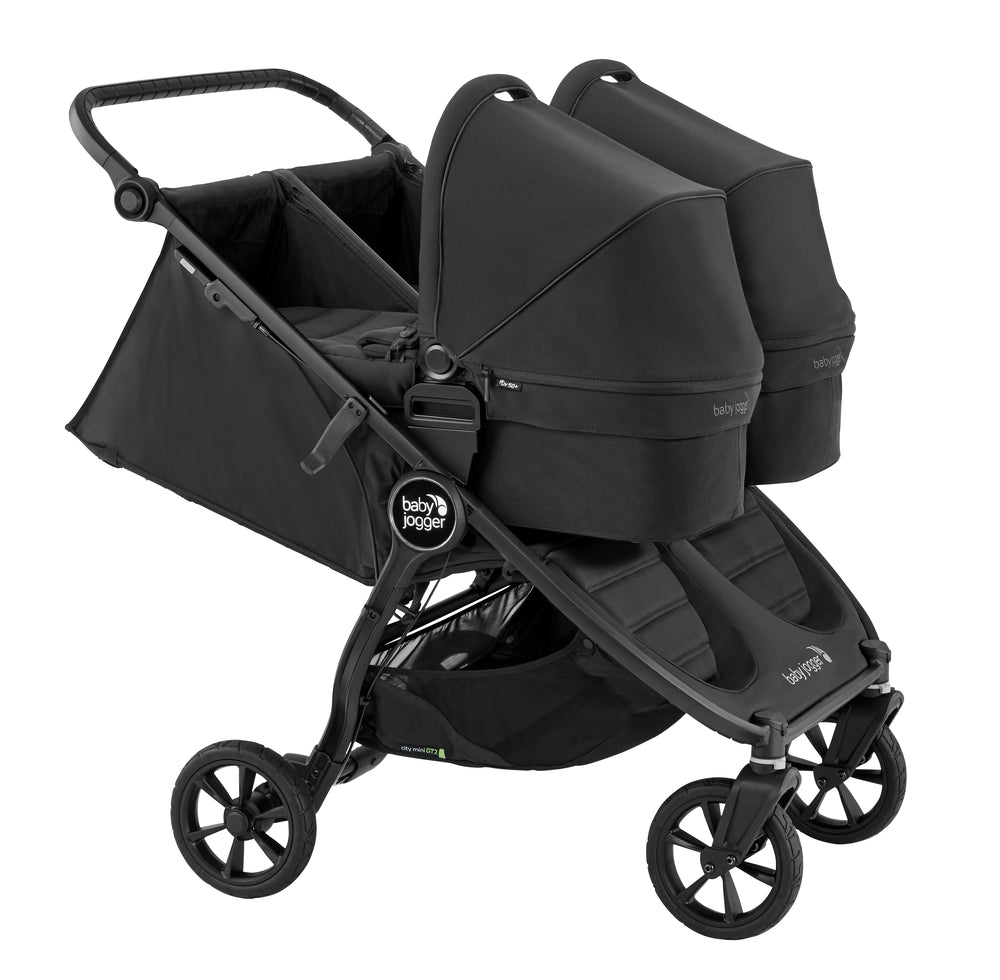 double stroller with bassinet