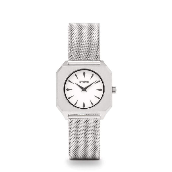 Watch 1A  -  White/Black with Mesh