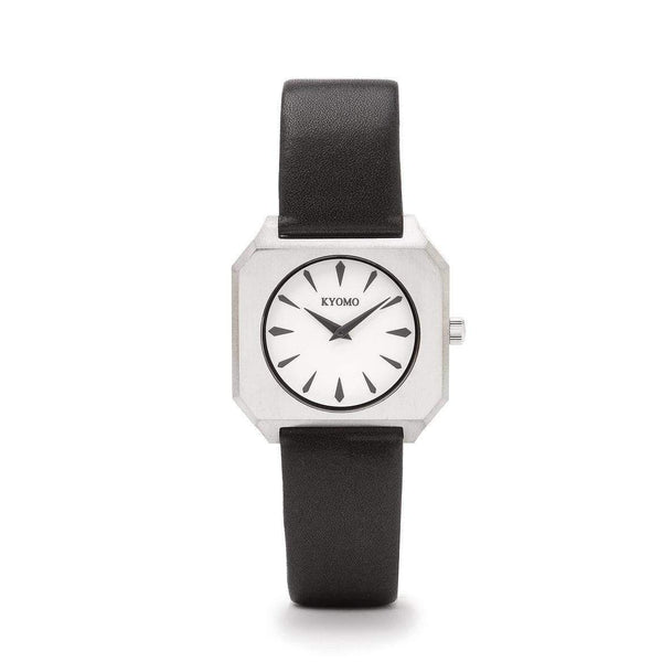 Watch 1F - White/Black with Leather