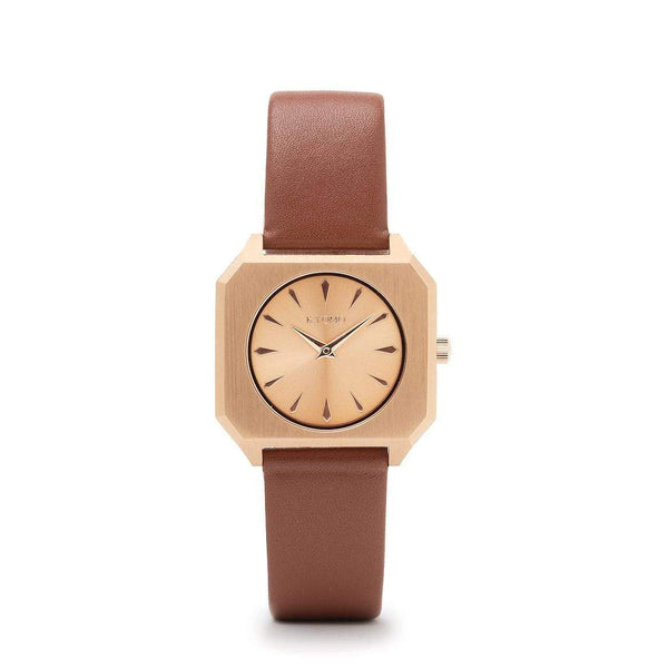 Watch 1O - Gold/Gold with Leather