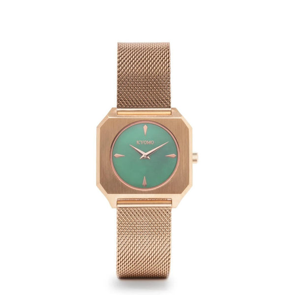 Watch 1K - Emerald/Gold with Mesh