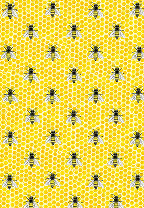 bumble bee wrapping paper