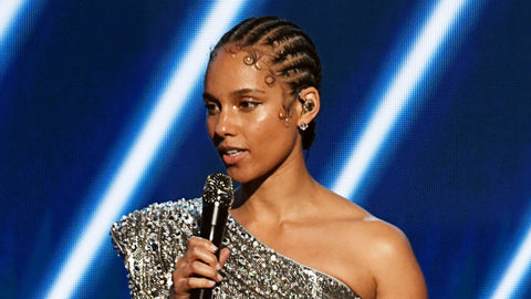 Alicia Keys Braids | Cornrows in a Bun