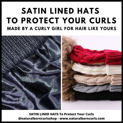 Satin Lined Hat | Curl Cap |Grace Eleyae | Natural Born Curls