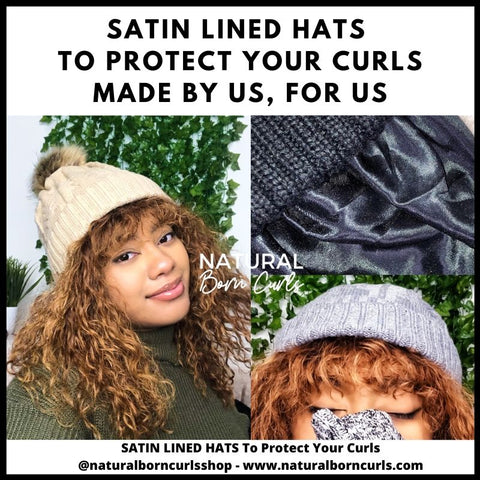 Satin Lined Hats | Hat for Curly Hair