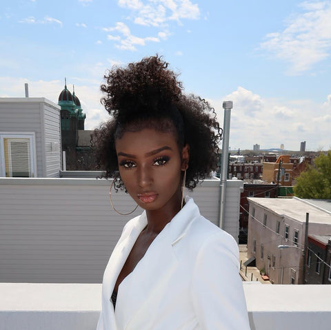 Brown Skin Girl | Natural Hairstyles for Curly Hair | Natural Born Curls | Black Beauty Bloggers and Influencers