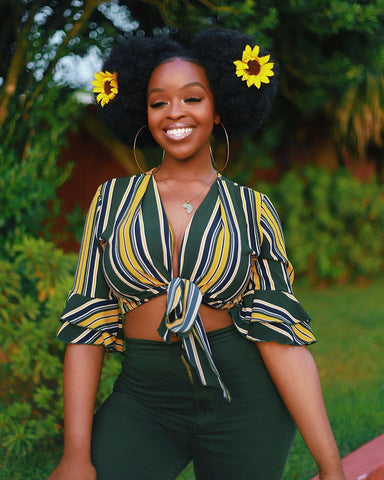 Brown Skin Girl | Natural Hairstyles | Natural Born Curls | Black Beauty Bloggers and Influencers