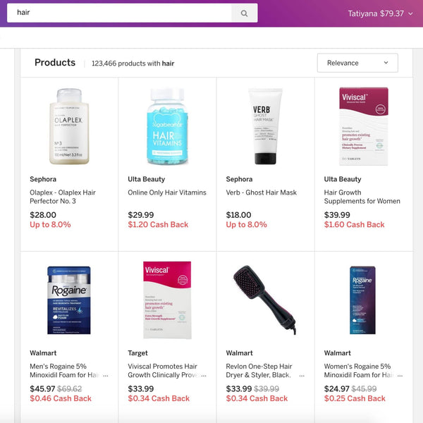 Rakuten | Save money on Hair Products