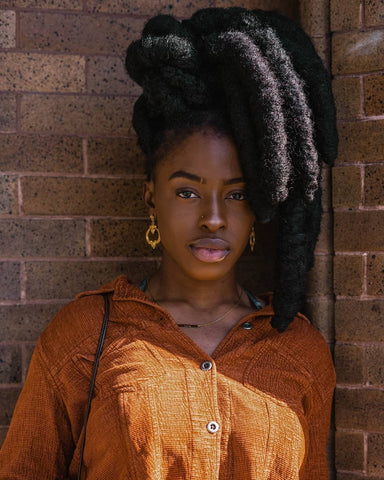 Brown Skin Girl | Hairstyles Locs | Natural Born Curls | Black Beauty Bloggers and Influencers