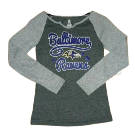 Women's Touch Royal Buffalo Bills Waffle Raglan Long Sleeve T-Shirt