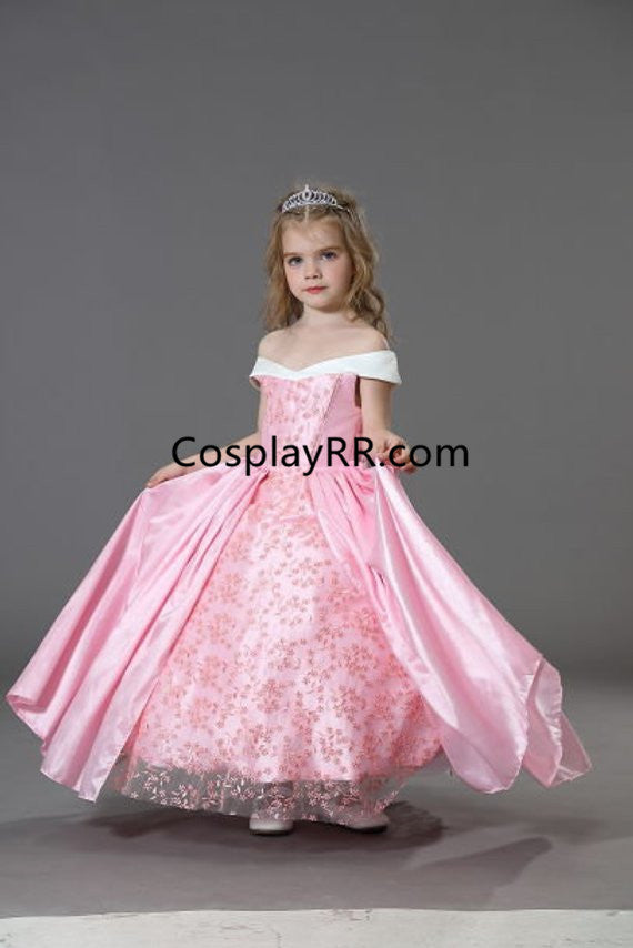 Princess Aurora dress cartoon pattern for girls kids toddler – Cosplayrr