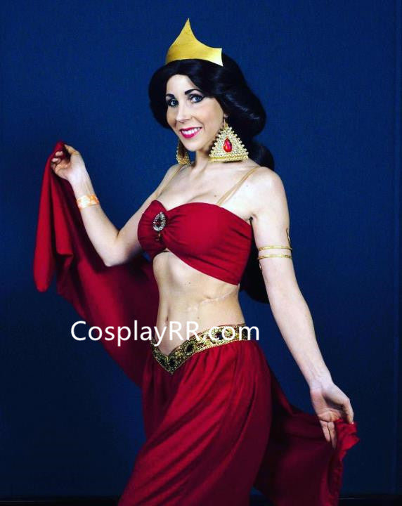 Princess Jasmine red outfit cosplay costume for adult – Cosplayrr