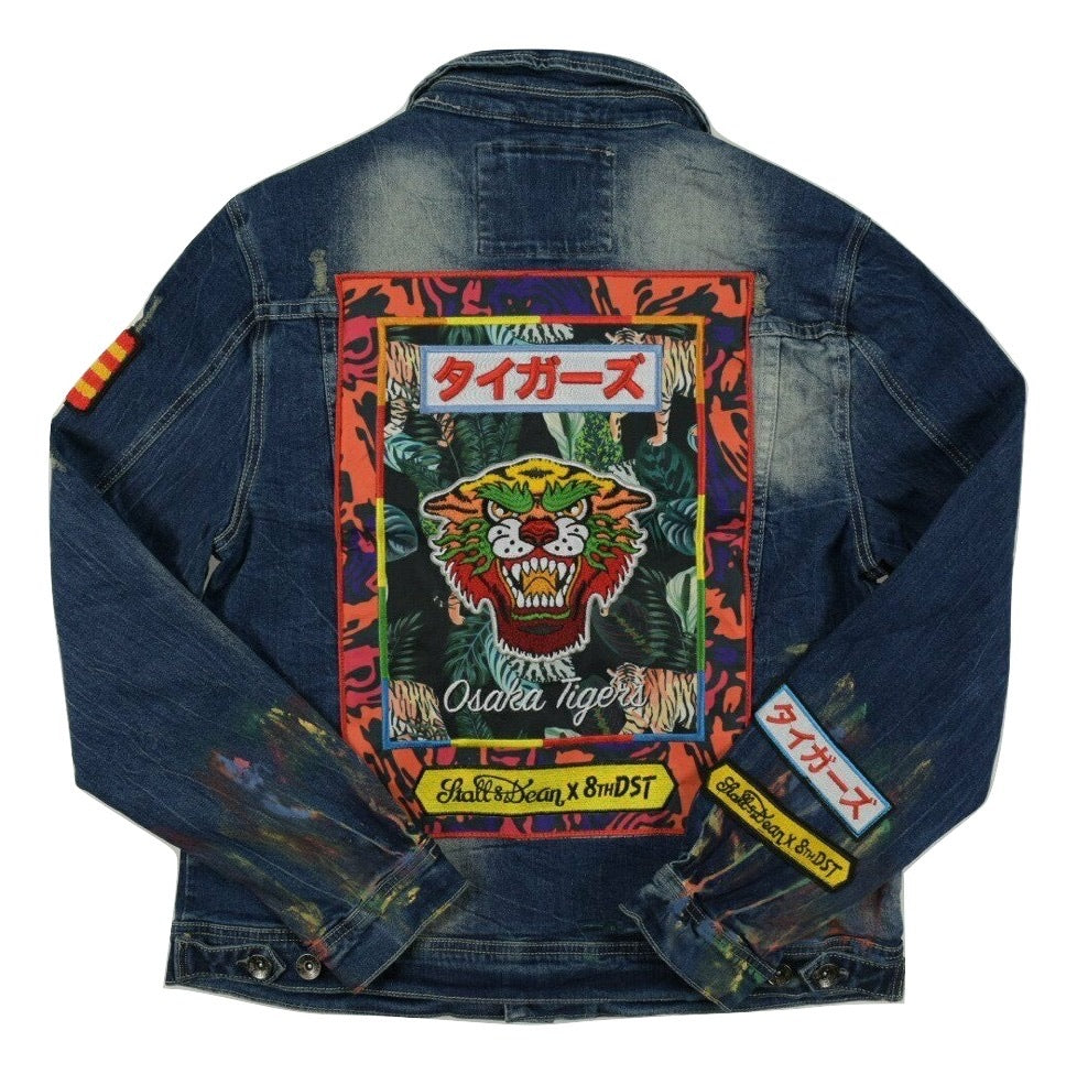 Osaka Tigers Denim Jacket (Dark Indigo 