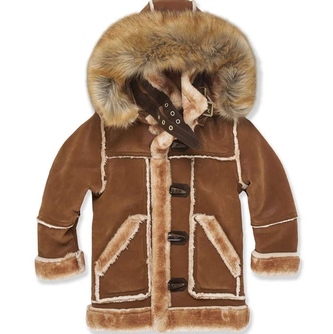 Kids Denali shearling jacket (Walnut 