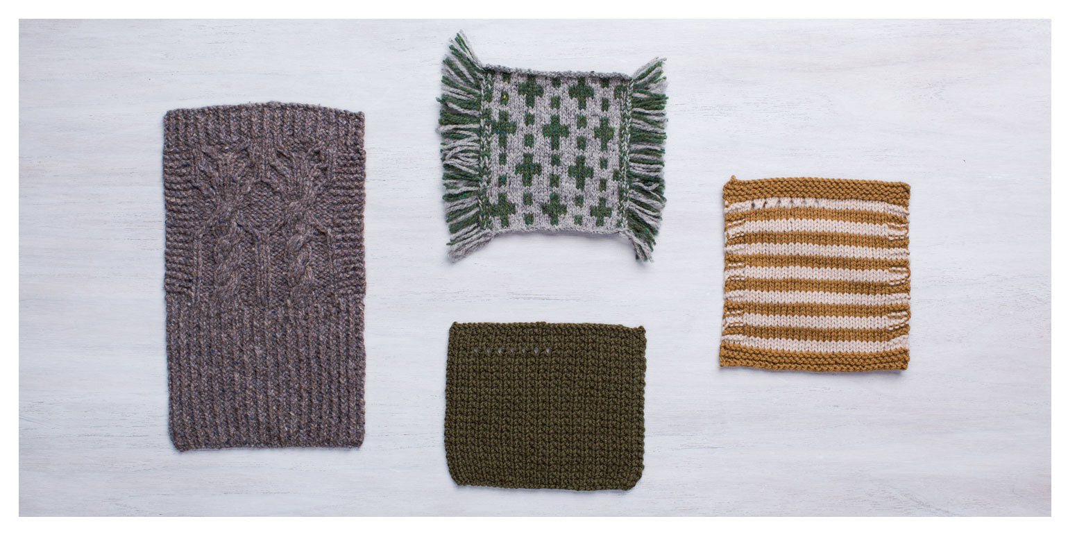 Knit swatches