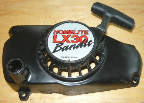 homelite xl30 bandit chainsaw complete starter recoil cover and pulley