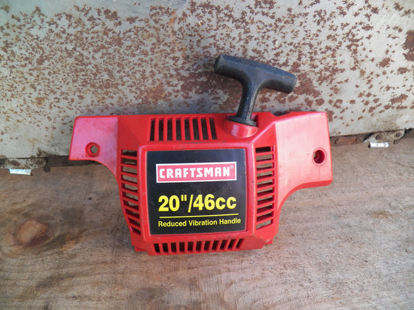 Craftsman 20" 46cc chainsaw complete starter/recoil and pulley assembl