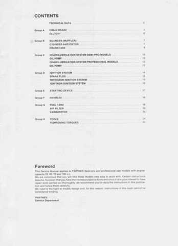 husqvarna chainsaw service manual