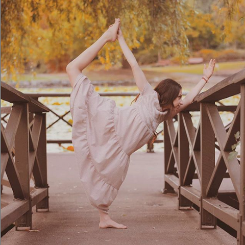 Dancer pose yoga lifestyle blog