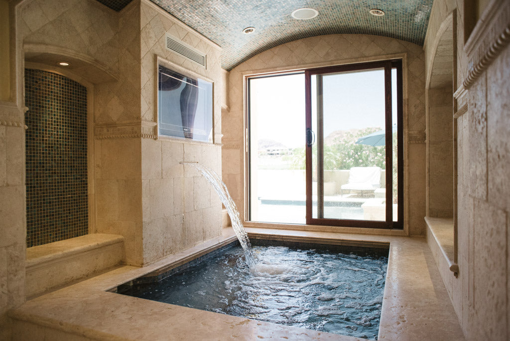 Photo of upscale bathroom interior, las vegas real estate phographer