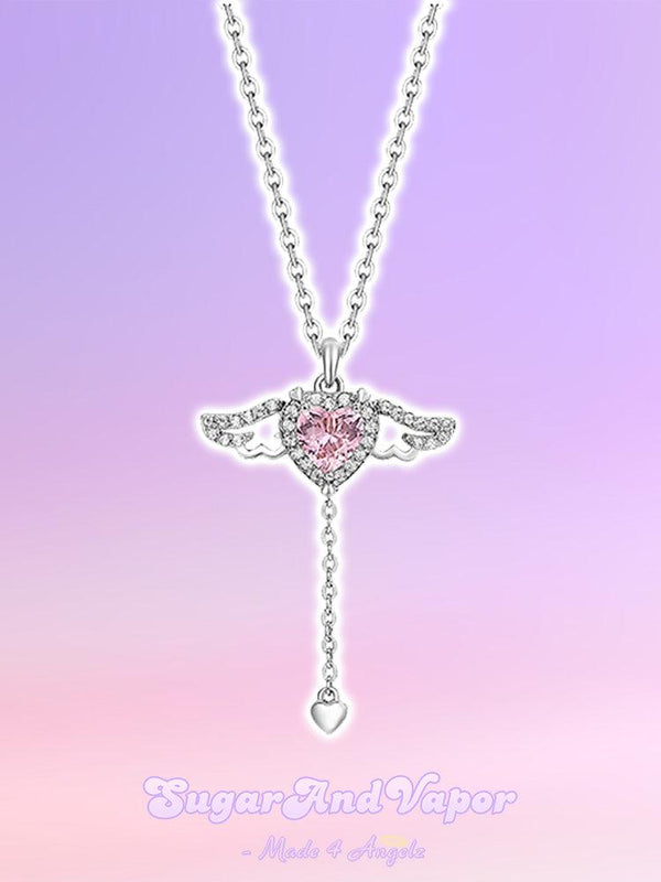 Baby Angel Heart Necklace-NECKLACES-Artemis greece