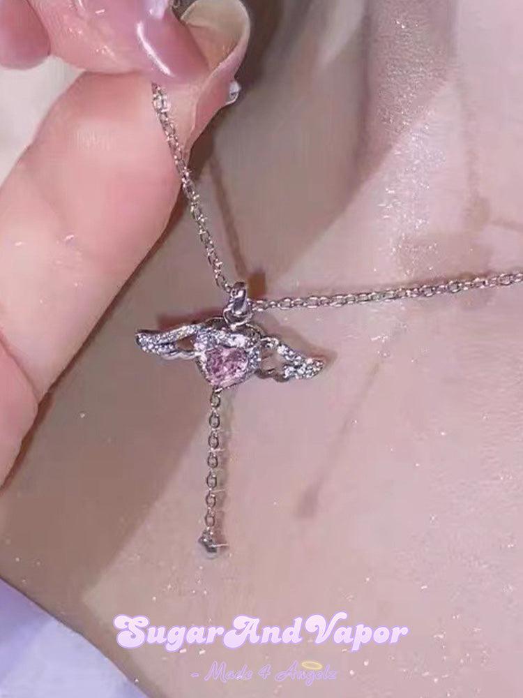 Baby Angel Heart Necklace-NECKLACES-Artemis greece