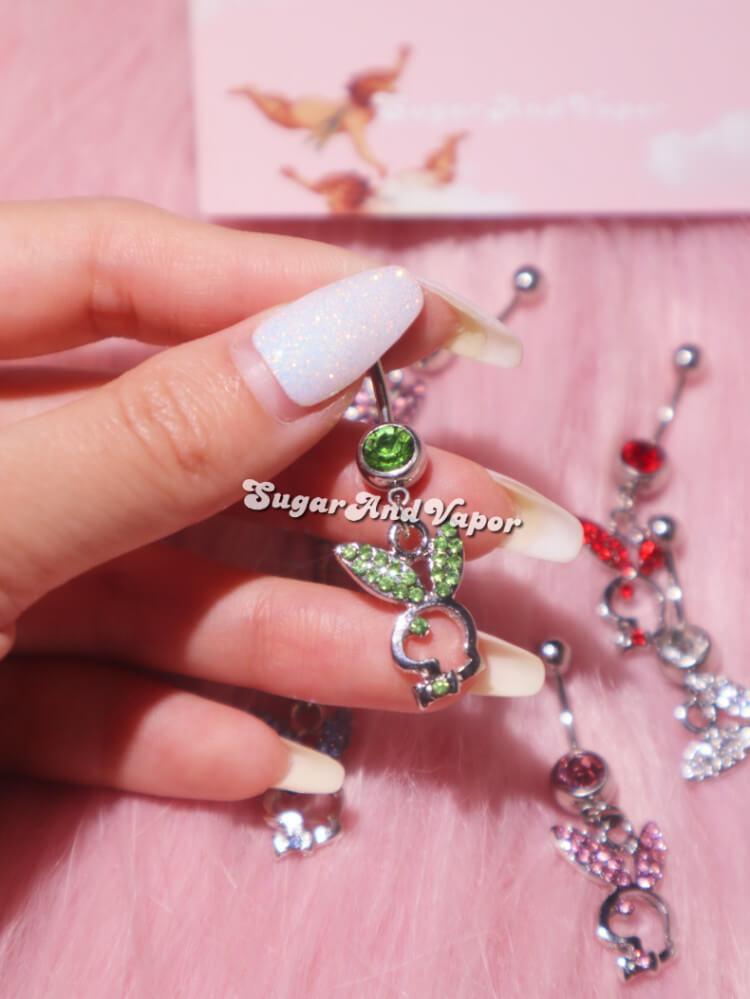 Bling Bunny Belly Ring-Belly Ring-Artemis greece