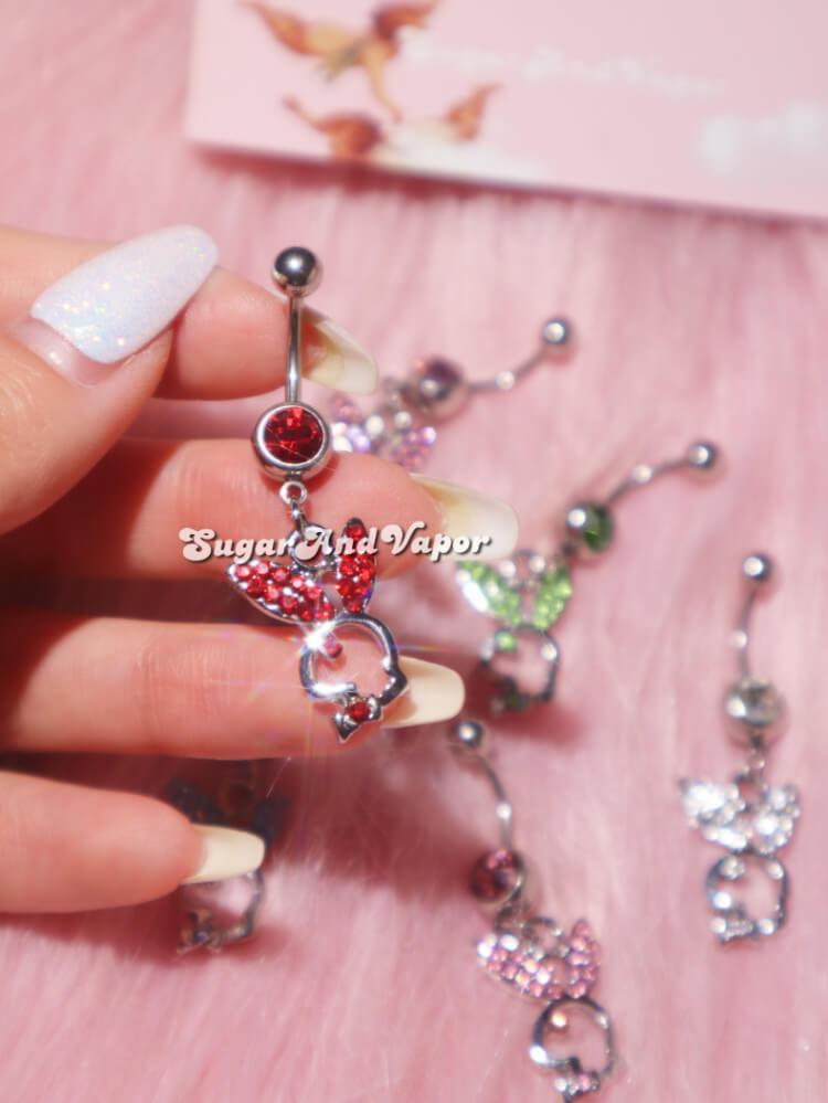 Bling Bunny Belly Ring-Belly Ring-Artemis greece