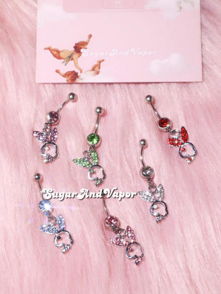 Bling Bunny Belly Ring-Belly Ring-Artemis greece