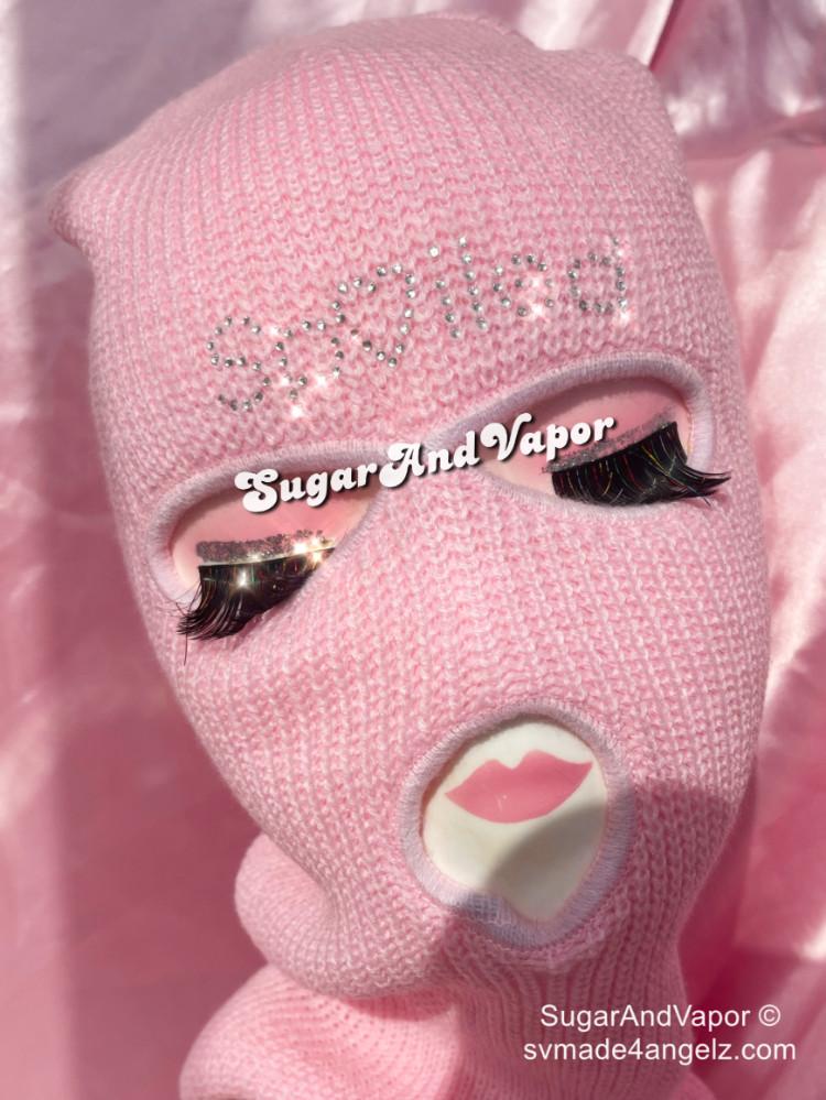 Bling Spoiled Knitted Ski Mask-Masks-Artemis greece