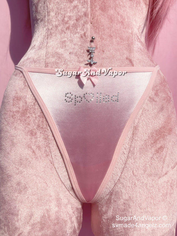 Bling Spolied Cute Thong Panty-Lingeries-Artemis greece