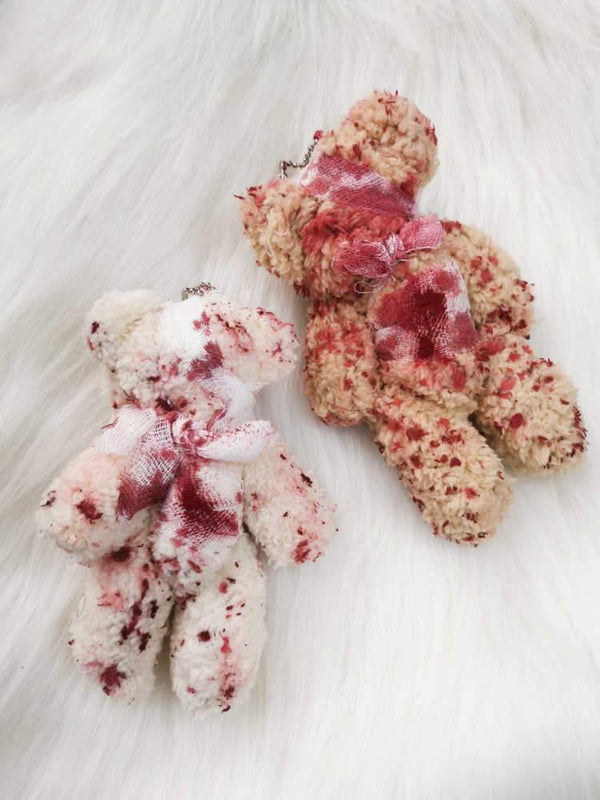 Bloody Wounds Mini Teddy Bear Key Chain-Gifts-Outback leconfield