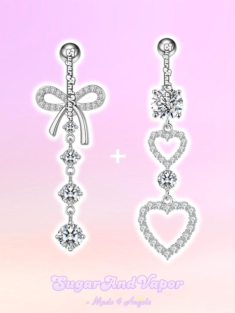 Coquette Bling Tassels Belly Ring 2 Pieces Set-Belly Ring-Artemis greece