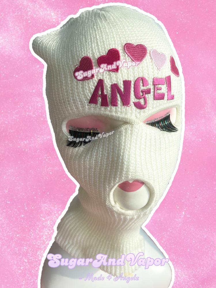 Custom 2000s Heart Knitted Ski Mask-Masks-Artemis greece