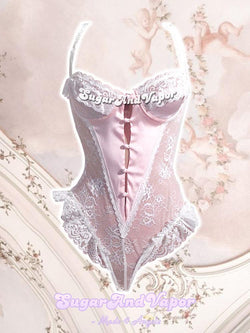 Eleanor See-through Lace Bodysuit Lingerie-Lingeries-Artemis greece
