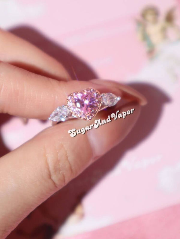 GIANA Angel Heart Luxury Crystals Ring-Rings-Artemis greece