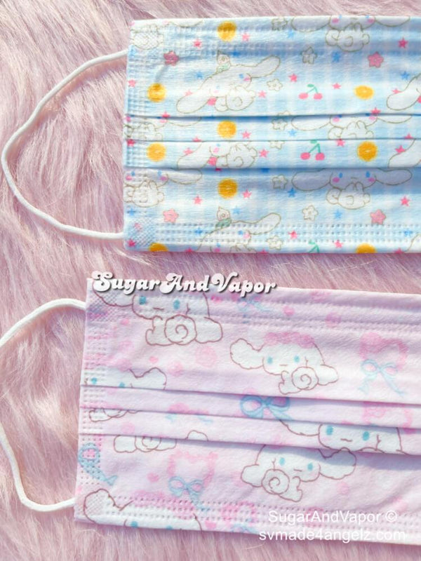 Kawaii Cinnamoroll Print Fashion Masks Set-Masks-Artemis greece