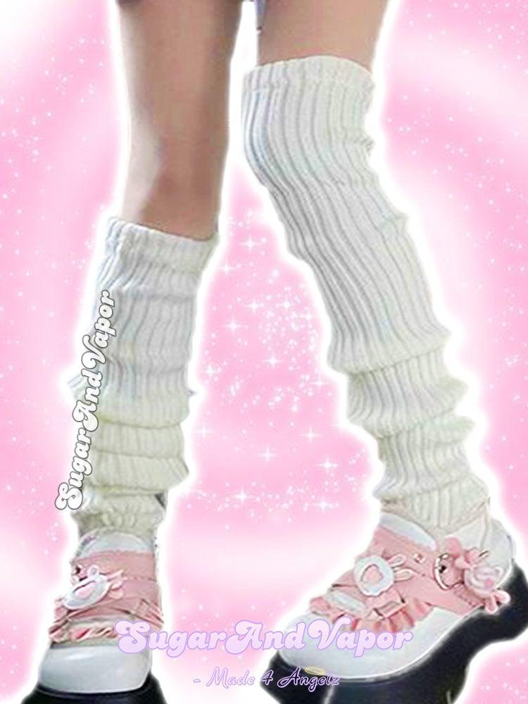 Kawaii Thigh High Knitted Leg Warmers-SOCKS & TIGHTS-Artemis greece