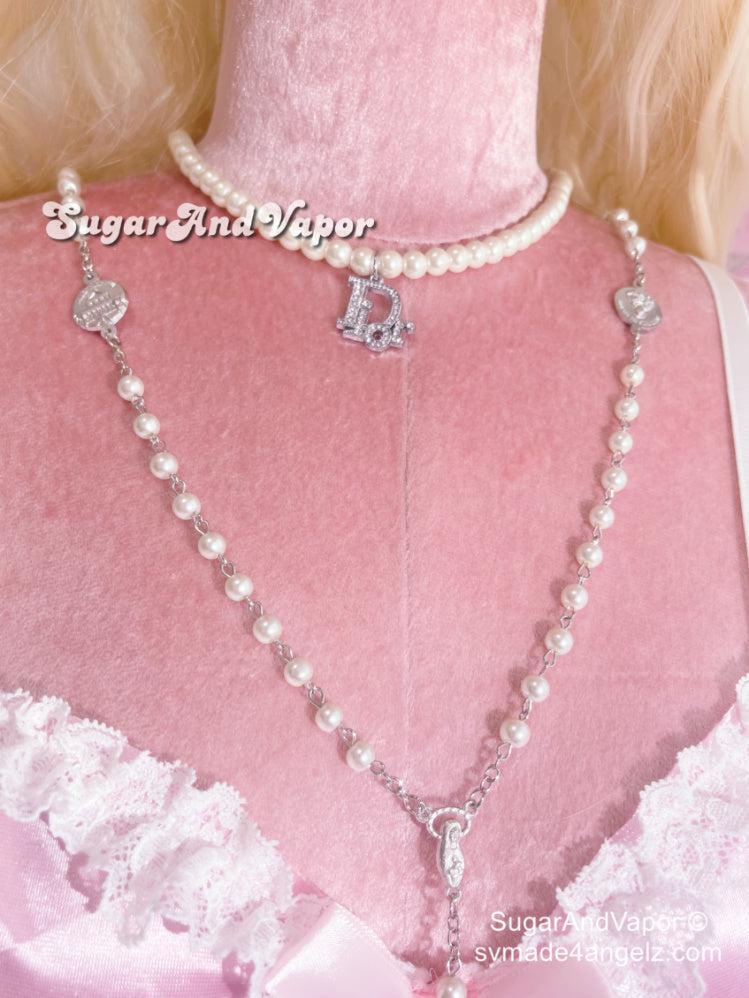 Lanira Cross Pearls Chain Necklace-NECKLACES-Artemis greece