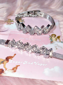 Y2K Bling Bunny Stainless Steel Bracelet-BRACELET & ANKLET-Artemis greece