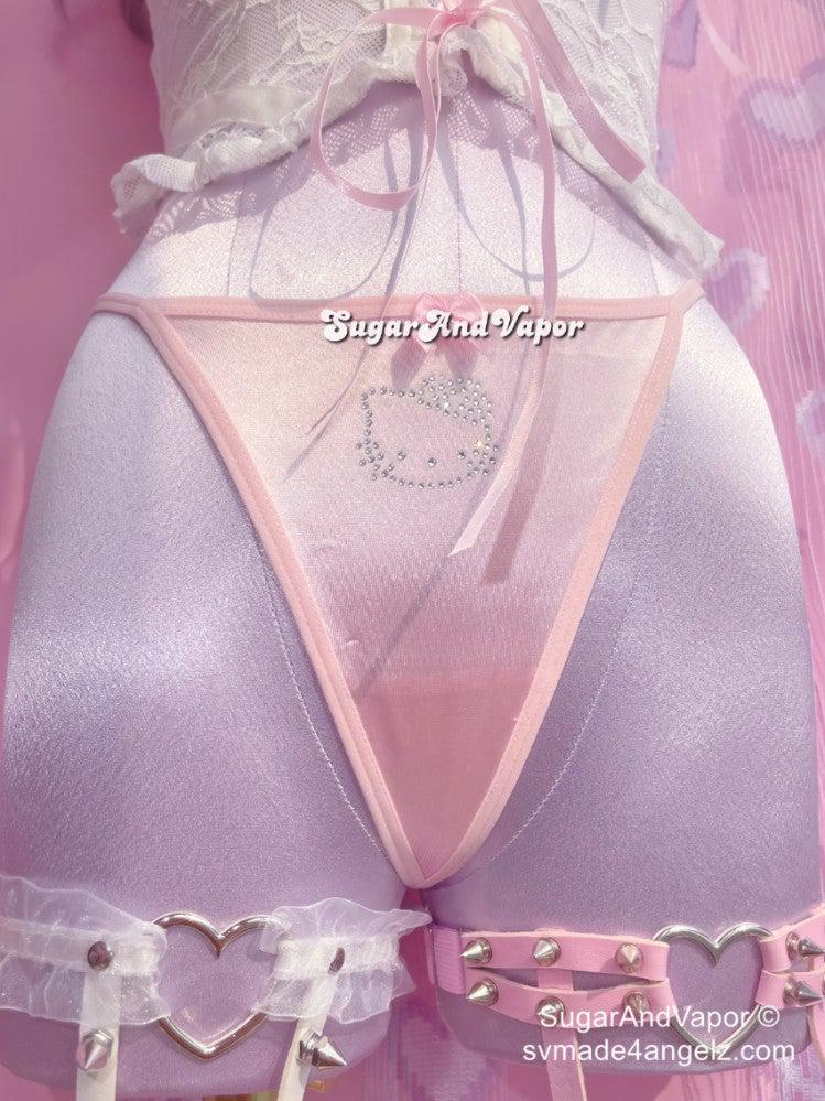 Y2K Bling Kitty/Bunny Thong Panty-Lingeries-Artemis greece