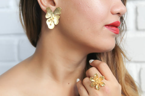 gold designer earrings latest desings