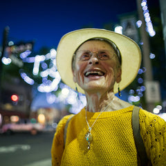 Photo of Marilea in hat with big smile