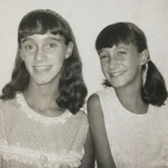 Photo of Judy and Joanie as girls