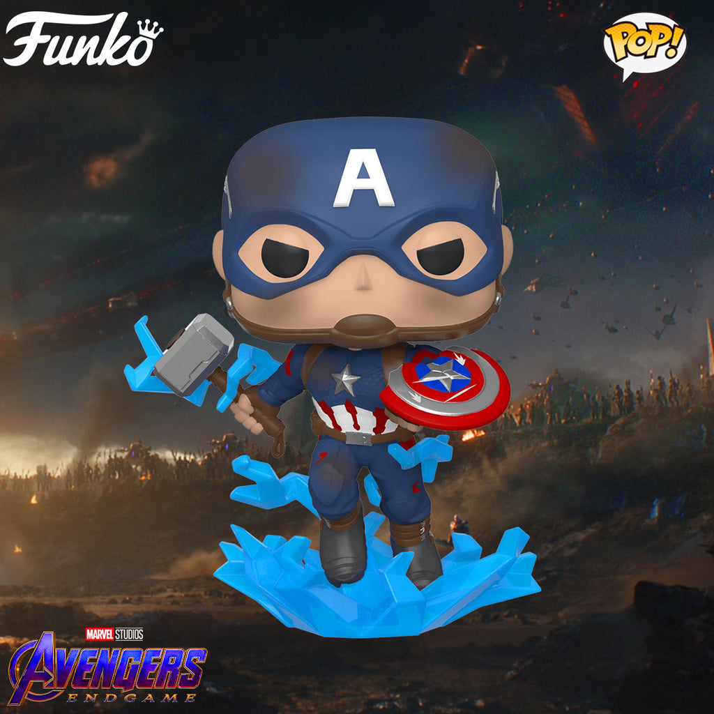 funko pop captain america with mjolnir