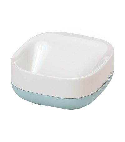 Slim™ Compact Soap Dish - White and Light Blue