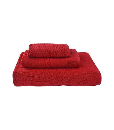 Natori Dragon Towel - Imperial Red