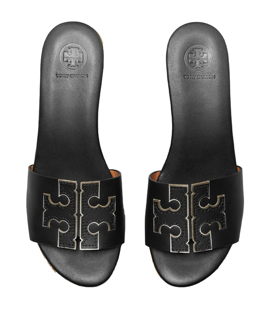 tory burch ines wedge black